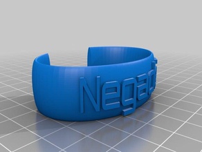 negadez 008 les bracelets personnalisé 3d print model - Mito3D