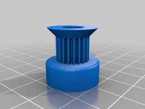 my customized parametric pulley 8mm 3d printer parts 3d print model - Mito3D