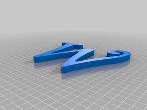 stylish craft project scans replicas letter real life 3d print model - Mito3D