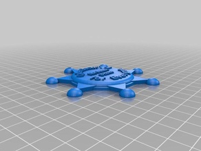 my customized sheriff badge more props 3d print model - Mito3D