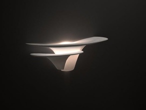 Wand Pilz-Licht-Tisch Dekor lightshade Natur Bio Tisch 3d print model - Mito3D
