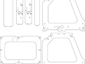 rroofl lasercut-chassis 3d Drucker Teile reprap repstrap 3d print model - Mito3D