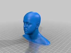 3d head scan scans replicas bust infinite realities mustang dave 3d print model - Mito3D