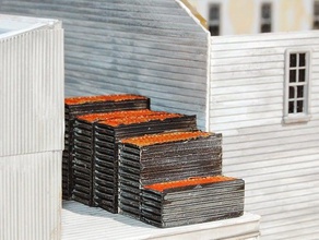 pile di essiccazione appartamenti frutta secca gli edifici strutture 3d print model - Mito3D