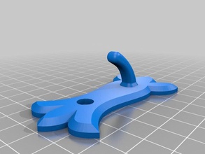 screw-mounted decorative coat hook organization 3d 3d print model - Mito3D