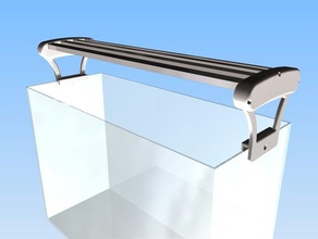 aquário do diodo emissor de raios diy alumínio aquairum iluminação 3d print model - Mito3D