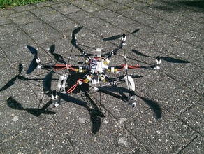peu hexacopter rc véhicules 3d print model - Mito3D