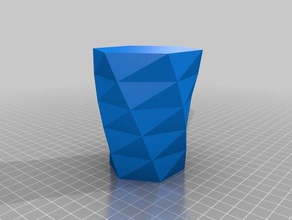 twisted hexagon vase containers customized 3d print model - Mito3D