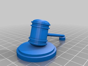 gavel sculptures law model 3d print model - Mito3D