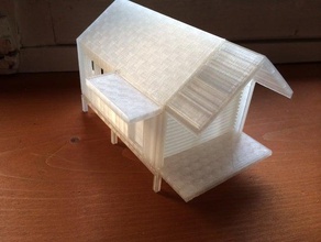 maison sur pilotis buildings structures architecture architectures house little rouschmeyer 3d print model - Mito3D