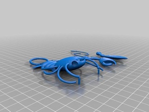 sarahs lagosta chaveiros animais crustáceo keycahin 3d print model - Mito3D