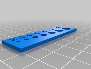 hole size guide 3d printing tests calibration 3d print model - Mito3D