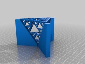 4 ° ordine di sierpinski tetrix per la matematica art personalizzato 3d print model - Mito3D