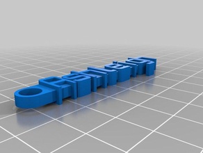 ashleigh keychain organization customized 3d print model - Mito3D
