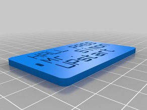 hall pass organización personalizado 3d print model - Mito3D