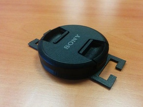lens cap holder sony nex 49mm 405mm camera freecad photography 3d print model - Mito3D