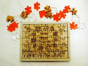 jigsaw puzzleflabo fai da te 3d print model - Mito3D