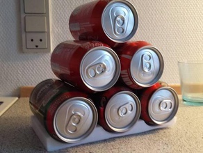 six-pack-Halter Container genial Bier Kühlschrank methgaard 3d print model - Mito3D