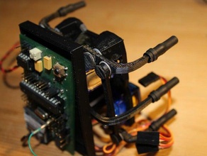pin stampato micro-esapode robotica 3d print model - Mito3D
