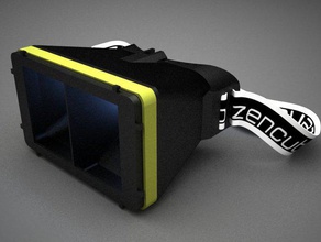 zendome stereoscopic 3d nexus 7 tablet avatar gaming google virtuell reality 3d print model - Mito3D