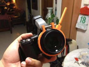 62mm obiettivo zoomfocus leva fotocamera 3d print model - Mito3D