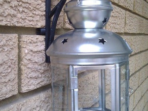 tea candle lantern holder outdoor garden hook ikea wall 3d print model - Mito3D