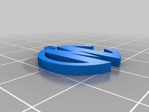my customized monogram pendant dmc jewelry 3d print model - Mito3D