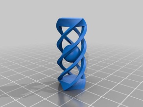 my customized balls cage twist interactive art 3d print model - Mito3D