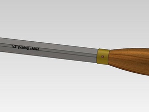 demi-pouce d'appariement de ciseau outils la menuiserie bois le travail du 3d print model - Mito3D