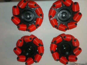 mecanum wheels robotics stepper 3d print model - Mito3D
