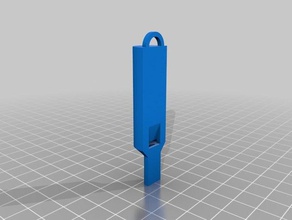 simple whistle sport outdoors 3d print model - Mito3D