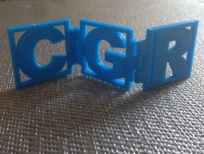 personalizable hinged initials learning demo education gift personalized 3d print model - Mito3D