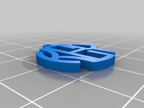 chiave monogram pendant gioielli personalizzato 3d print model - Mito3D