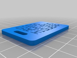 diego equipaje etiqueta organización personalizado 3d print model - Mito3D