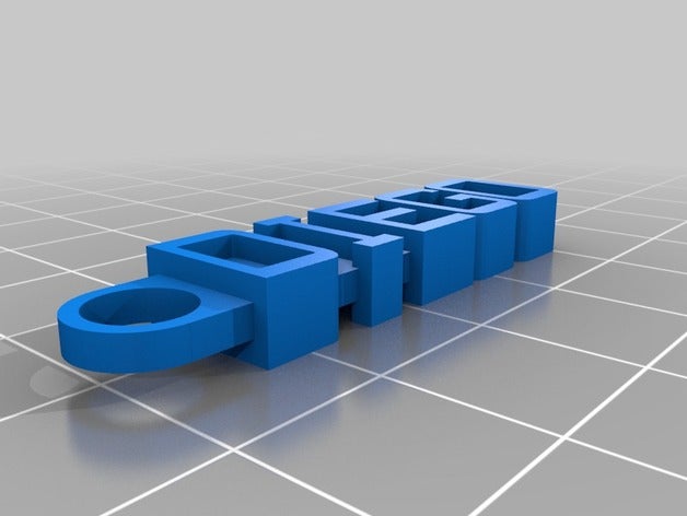 diego capitales trousseau de clés l'organisation personnalisé 3D print model - Mito3D
