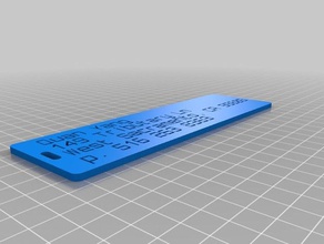 qy luggage label organization customized 3d print model - Mito3D