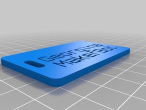 georgina badge organization customized 3d print model - Mito3D