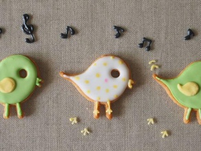 tetoteto-chan cookie cutter shape small bird kitchen dining 3d print model - Mito3D