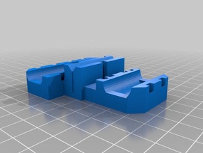 i3 vanilla x-carriage rework mount holes 3d printer parts extruder extrude lm8uu prusa zip-tie zipties 3d print model - Mito3D