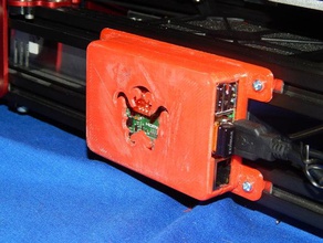 octoprint raspi model b+ mendelmax bracket integrated 3d printer accessories raspberry pi case 3d print model - Mito3D