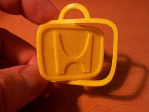 honda spinning keychain automotive 3d print model - Mito3D