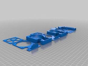 leapfrog creatr buse du système de refroidissement 3d l'imprimante accessoires refroidisseur fan 3d print model - Mito3D