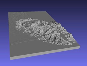 christchurch Bereich Neuseeland lernen Geodäsie relief topographische Topographie 3d print model - Mito3D