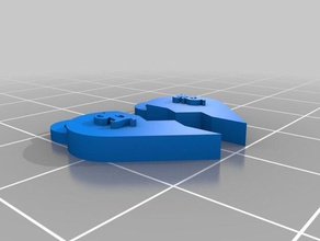 Herz Schmuck angepasst 3d print model - Mito3D