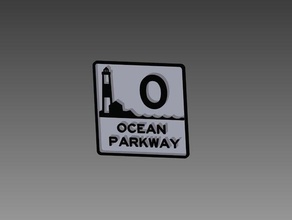 ocean parkway signe les signes et logos long island moïse de l'océan robert 3d print model - Mito3D