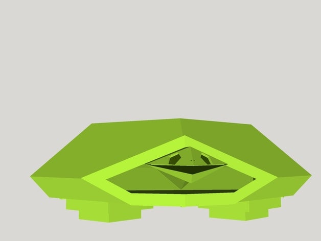pentagon turtle animals 3D print model - Mito3D