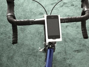 iphone supporto per bici altri 3g 3gs morsetto stand supportless 3d print model - Mito3D