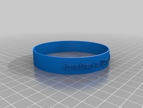 jonathan bracelet dad art customized 3d print model - Mito3D