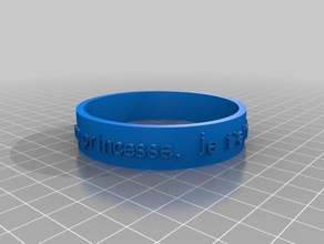 my customized simple poem bracelet 2 art 3d print model - Mito3D