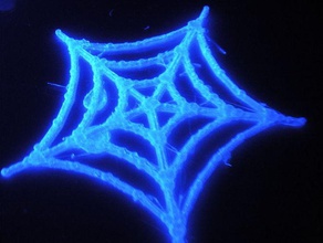 parametric spider web other 3d art halloween openscad ornament reprap script supportless 3d print model - Mito3D